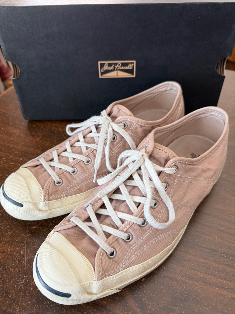 Converse Jack Purcell Helen Ox Bark Egret Shoes Size 11W / 9.5M vintage 2005